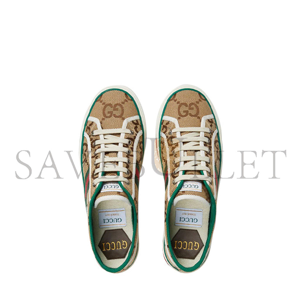 GUCCI TENNIS 1977 SHOES 'BEIGE RED GREEN' 677651